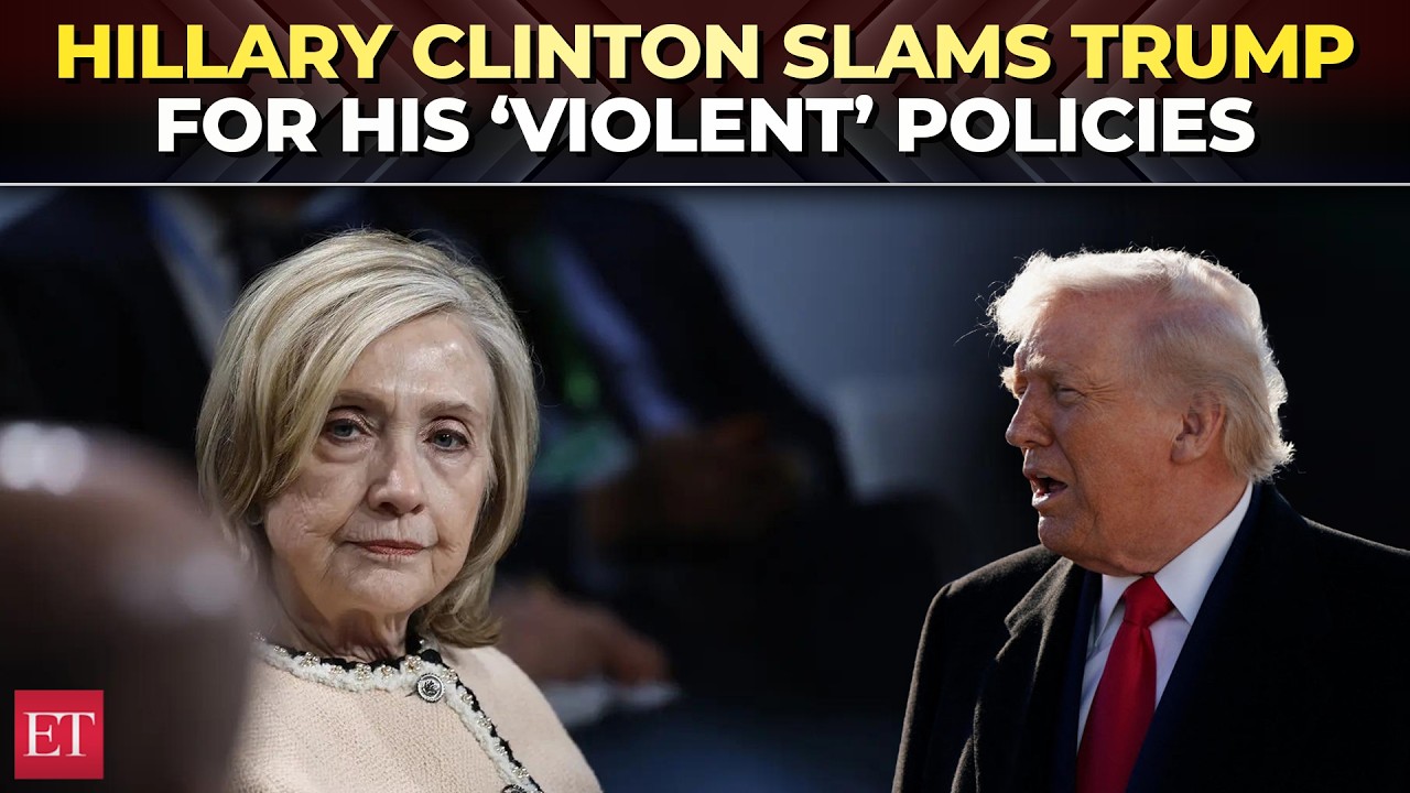 Hillary Clinton slams Trump for his ‘violent’ policies; calls Epstein files ‘horrifying'