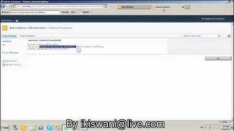 SC01 - SharePoint 2010 - Variation.mp4