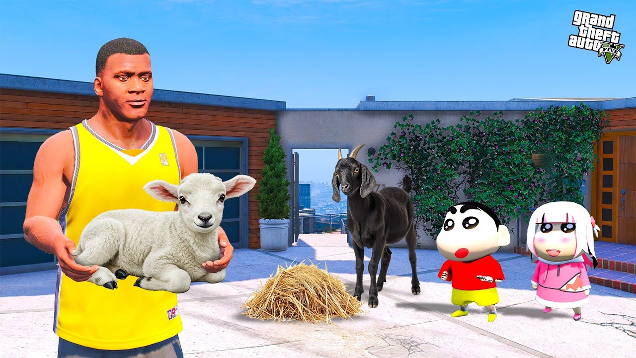 Shinchan & Franklin Found New Tamil Nadu Goat in GTA 5