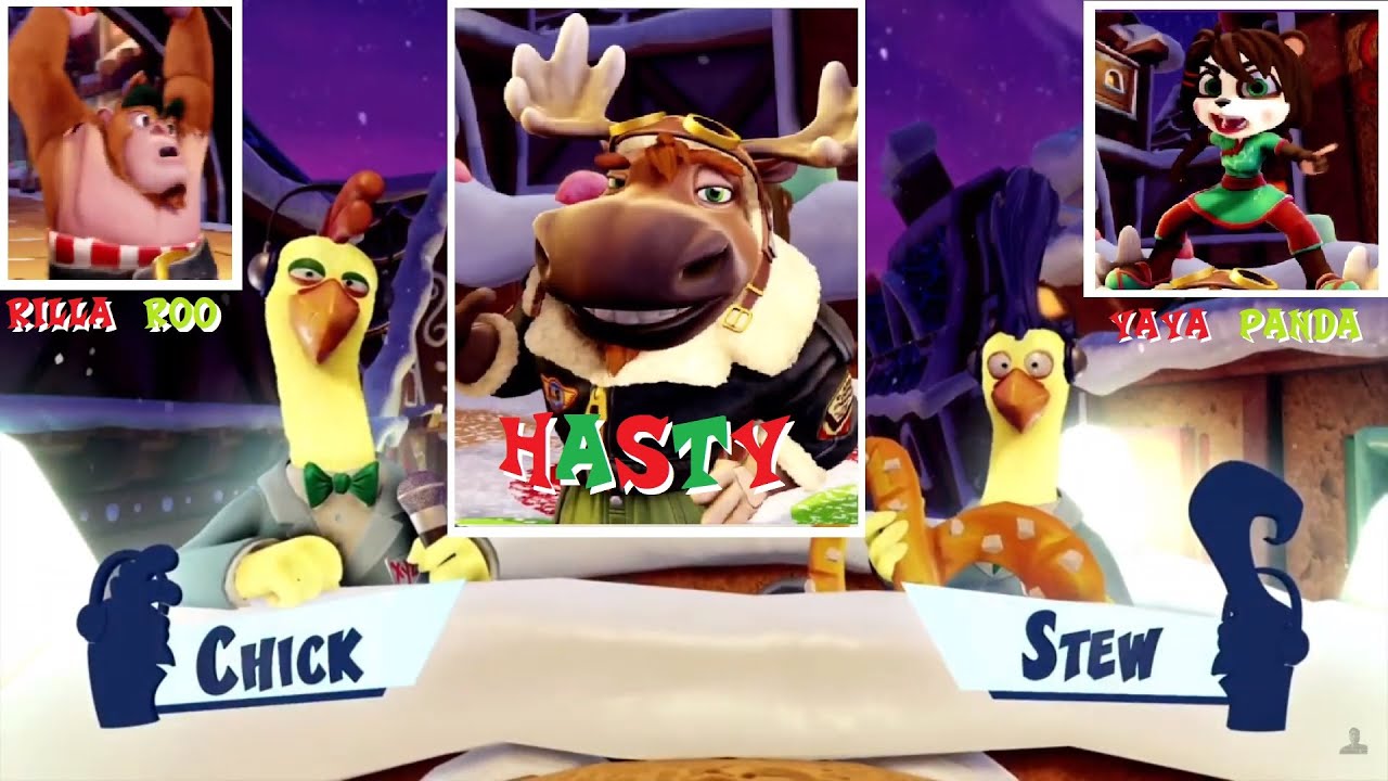 CTR Nitro-Fueled - Winter Festival Grand Prix intro + new Characters