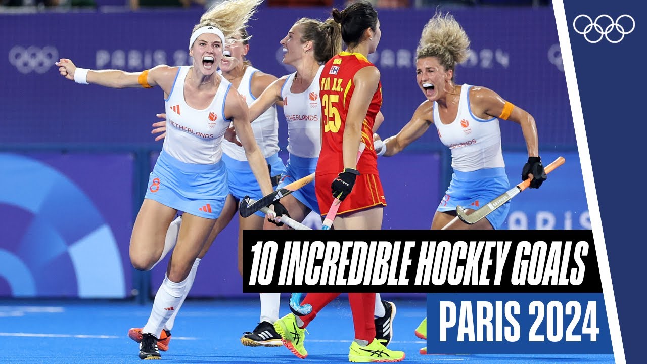 10 Incredible Hockey Goals at #Paris2024 🏑😮‍💨 | Top Moments
