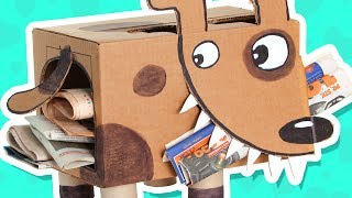 Cardboard Puppy  Craft Ideas with Boxes | DIY on Box Yourself