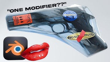 You NEED This New Blender Effect! – Plastic Wrap + 3D Stickers with just ONE Modifier! – Tutorial