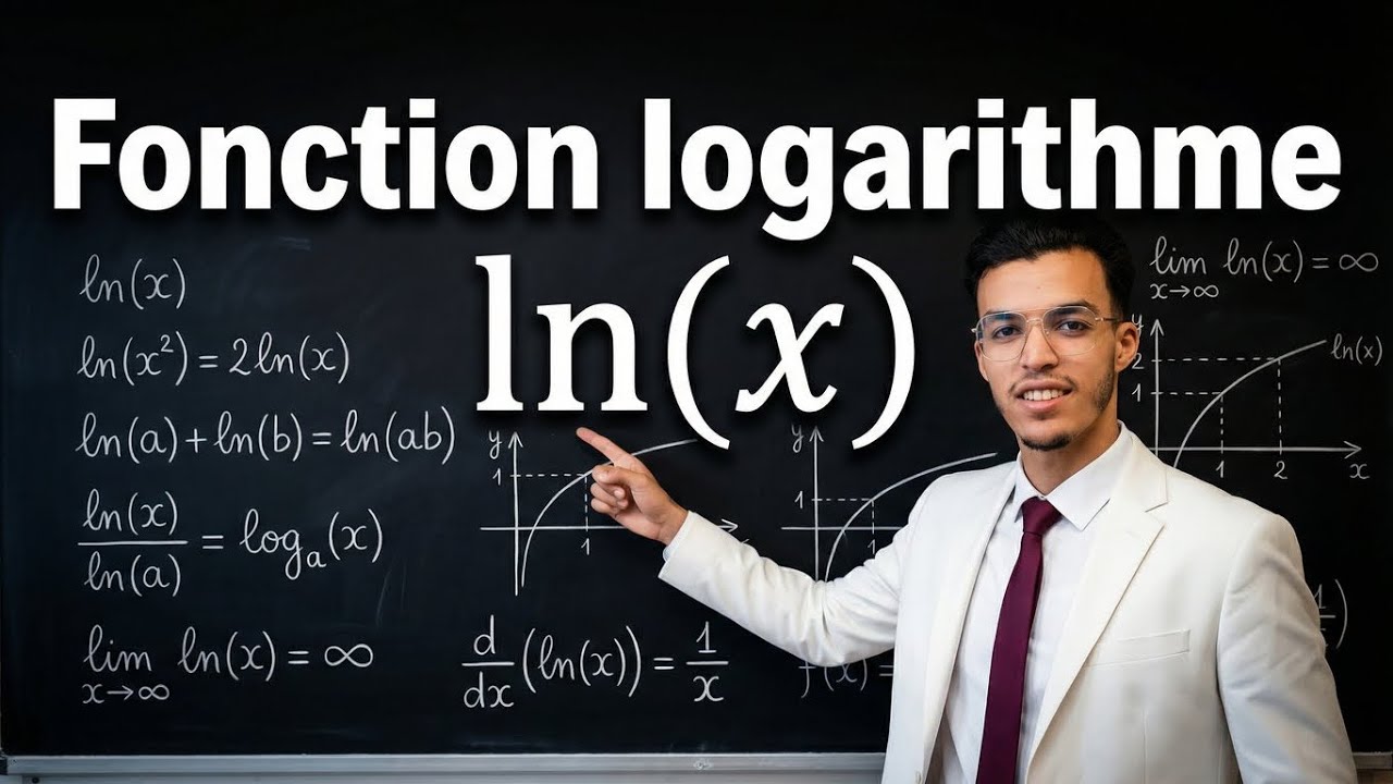 Fonction logarithme népérien ln(x) | درس كامل + تمارين | 2BAC