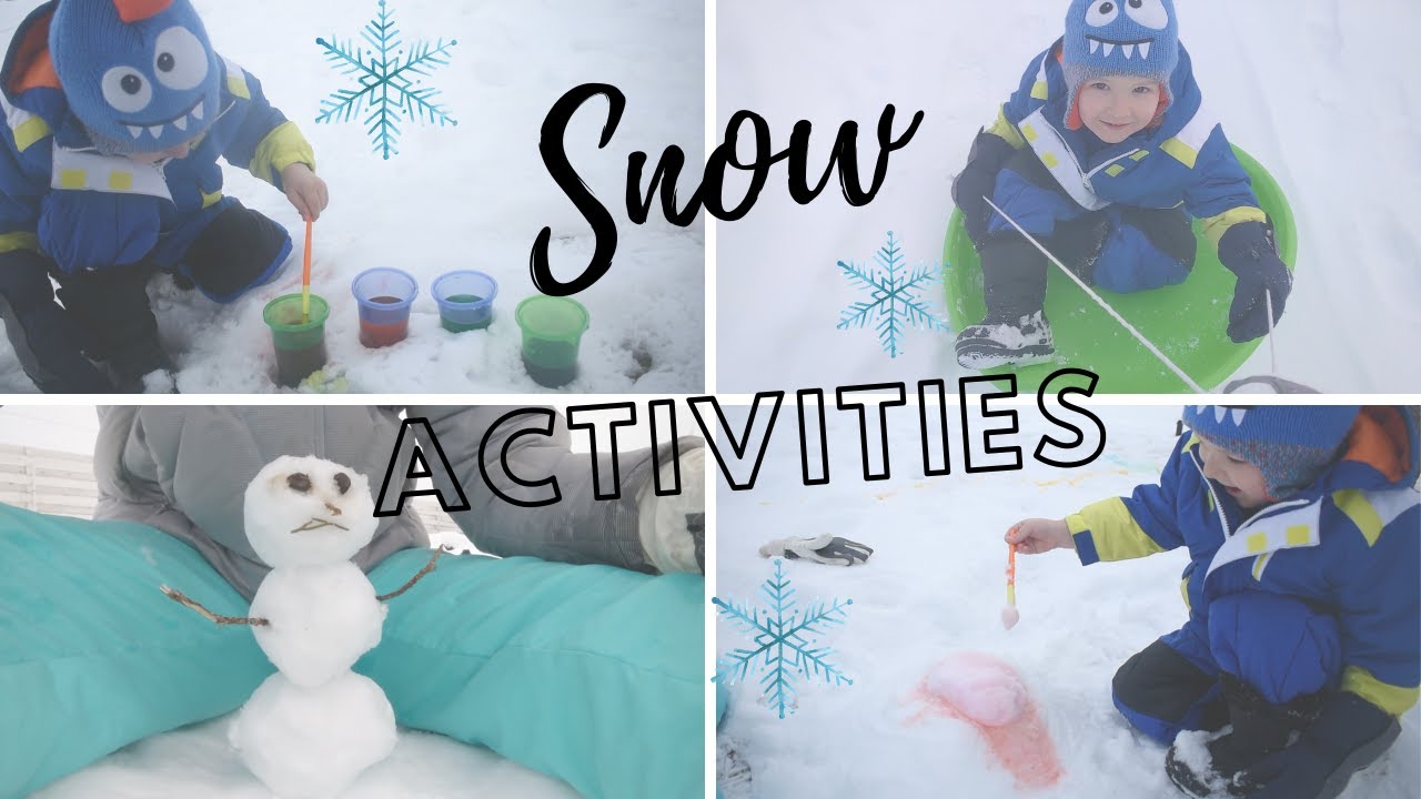4 Outdoor Snow Activities DIY Winter Activities for Kids YouTube