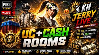 UC & CASH PRIZES PUBG LIVE CUSTOM ROOMS | PUBG LIVE  WOW & LIVIK ROOMS | UC ROOMS | KH JERRY LIVE screenshot 1