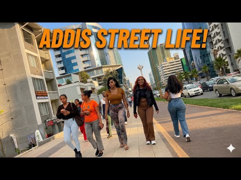 Beautiful Girls on Street of Addis Ababa, Ethiopia, Addis Ababa walking Tour 2026