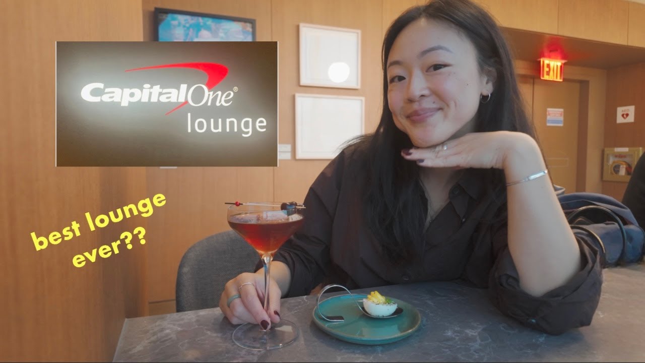 My FULL review of the Capital One JFK Lounge in 2025 🍸 (blew me away!)