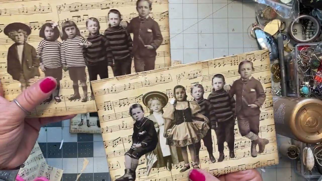 Mixed Media Monday ~ Sympathy Cards using Tim Holtz paperdolls ~ DancesWithPitBulls ~