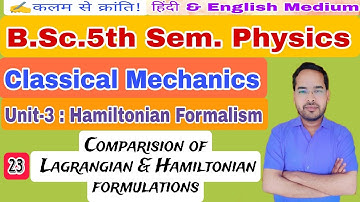 Classical Mechanics|Lec-23|B.Sc. 5th Sem. Physics|by Navneet Gautam