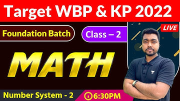 Math Class for WBP & KP Constable 2022 | Number System in Bengali | নাম্বার সিস্টেম অংক | Class - 2