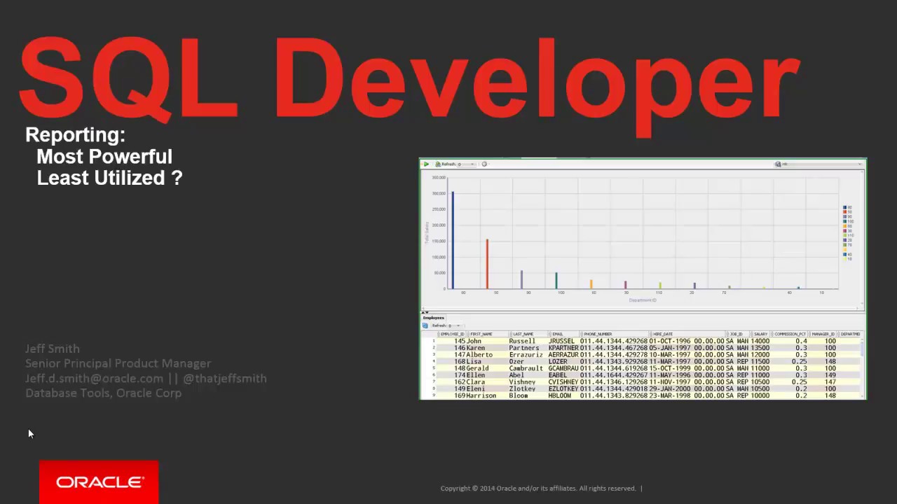 Sql Developer Chart Report