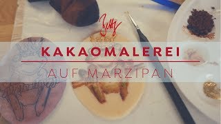 Kakaomalerei auf Marzipan | Betty´s Sugar Dreams