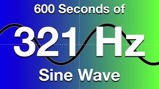 321Hz Sine Wave Test Tone - 600 Seconds (10 Minutes)