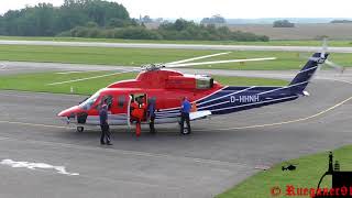[HD] Heli Service Offshore S 76 departure EDCG Güttin / Rügen