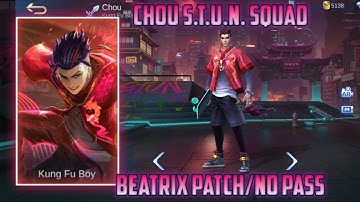 Chou Skin Script - S.T.U.N. Squad || Beatrix Patch/No Pass || SilenTKilleR Official