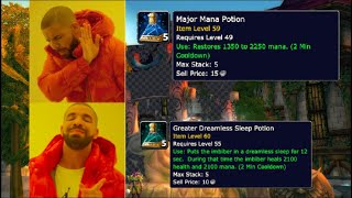 WoW Classic - Greater Dreamless sleep potion and why its great :))
