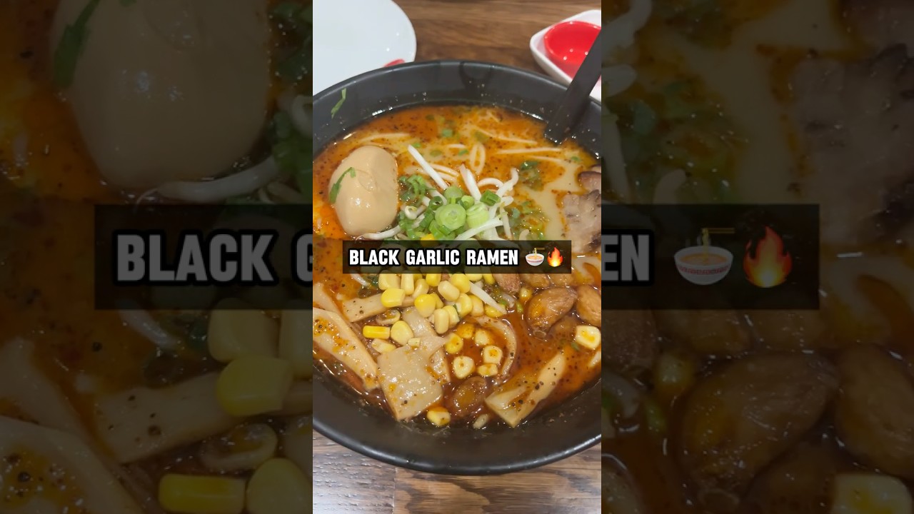 Trying 88 Bao Bao's Black Garlic Ramen in Merced, CA