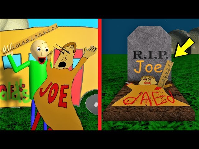 RIP JOE?!  * PREQUEL to Guess Who Oofed BALDI?! [All Endings] | Baldi's Basics: Don't Ask Who Joe is class=