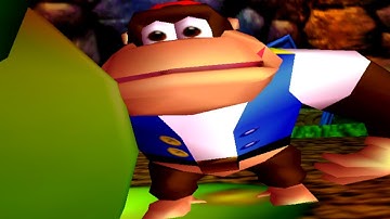 Donkey Kong 64 - 101% Walkthrough Part 22 No Commentary Gameplay Worm House &  Fungi Forest at Night