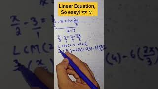 Linear Equations No Problem! 😍 | Super Easy Trick | Linear Equations Made EASY# #linearequations
