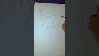 How to draw a ghost 👻 #shorts #artwork 🎨