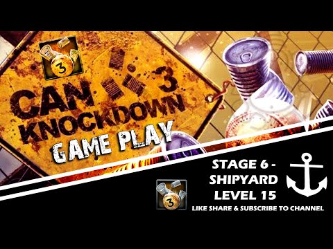 Can knockdown 3 Gameplay Walkthrough | Shipyard - Level 15 | (Android/iOS) No Commentary #shorts