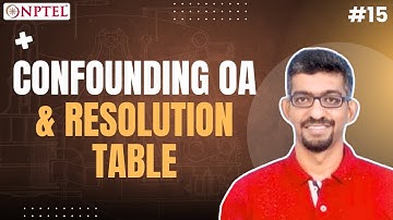 #15 Confounding OA & Resolution Table | Design for Quality, Manufacturing & Assembly