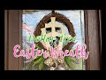 Three Wooden Crosses Wreath 💜 | DOLLAR TREE Easter Wreath