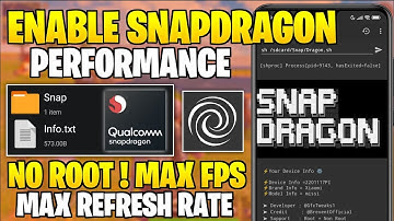 Enable Snapdragon Performance For Android Without Root || Optimize FPS & Fix Lag!