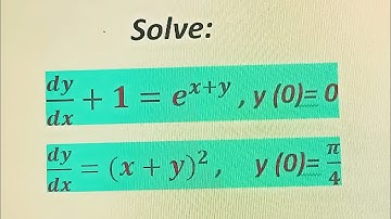 Differential equations reducible to variable separable form