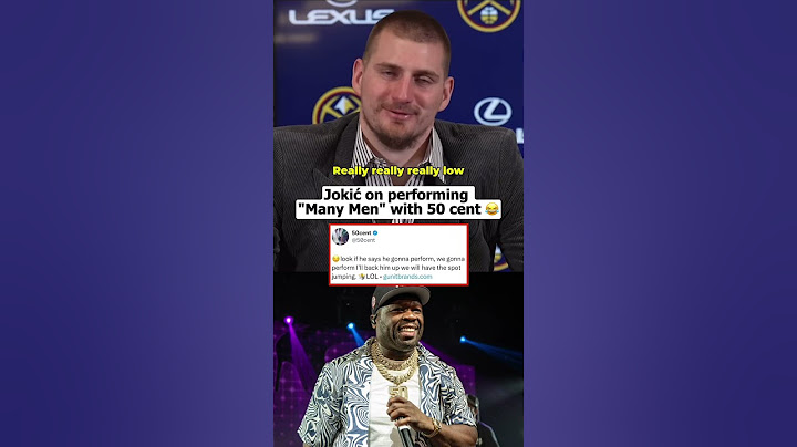 Need a Jokić x 50 cent performance 😅 (via @DenverNuggets)