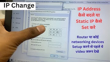 How to change IP Address or Assign Static IP Address in windows laptop or desktop || VKV Digital