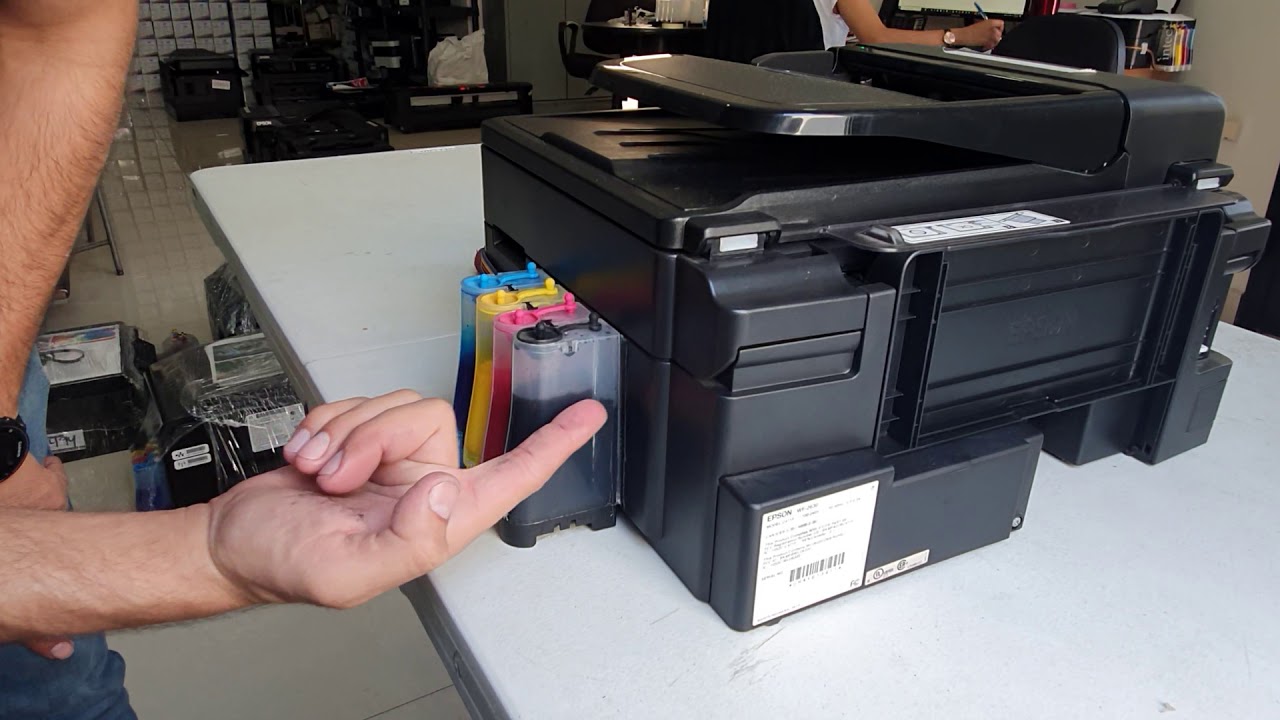 Resolver problema Epson después de recargar tinta - YouTube