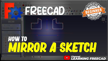 FreeCAD Hoe een schets spiegelen