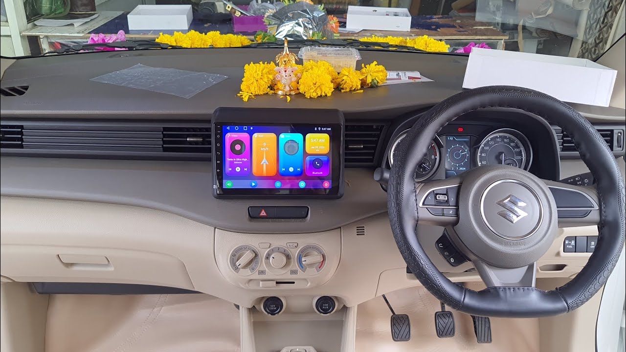 2024 new ertiga without wiring cutting install 9 inch Android music system