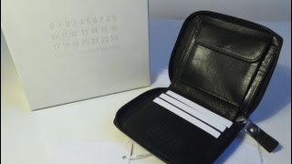 Maison Martin Margiela Leather Zip Around Wallet Unboxing