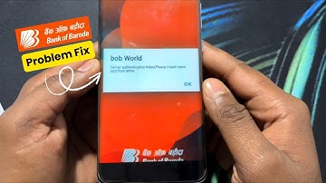 Server Authentication Failed Please Install Latest App from Store Bob | Bob World Open Problem