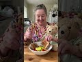 I took my bear puddin to Rosies  for breakfast she got STUFFED!!!😂😂😂❤️🌸
