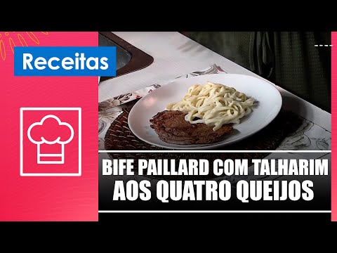 Aprenda a fazer bife paillard com talharim aos quatro queijos com o chef Edson Devorare – 04/10/24