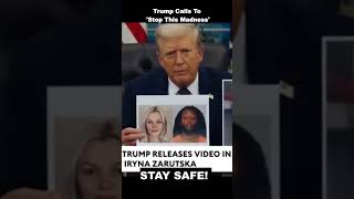 Trump Calls To 'Stop This Madness' In Video Response To Killing Of Iryna Zarutska --REACT #trumpnews