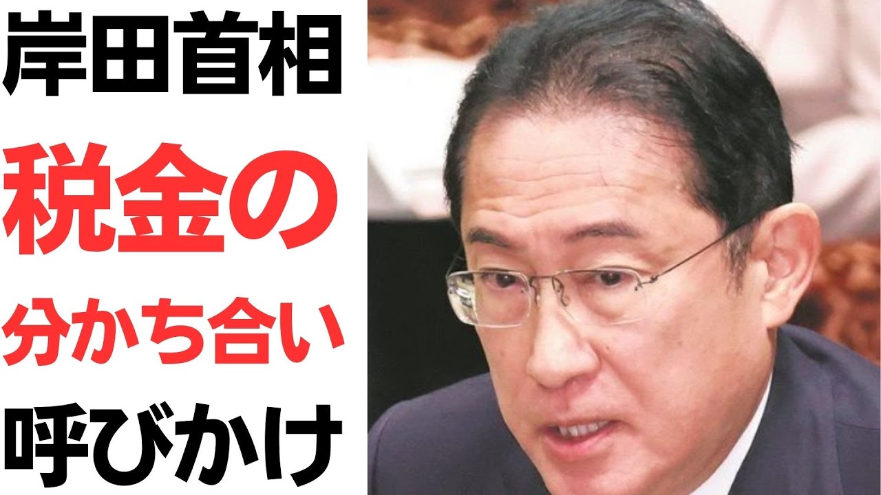 岸田首相の確定申告・納税発言を扱う動画のサムネイル