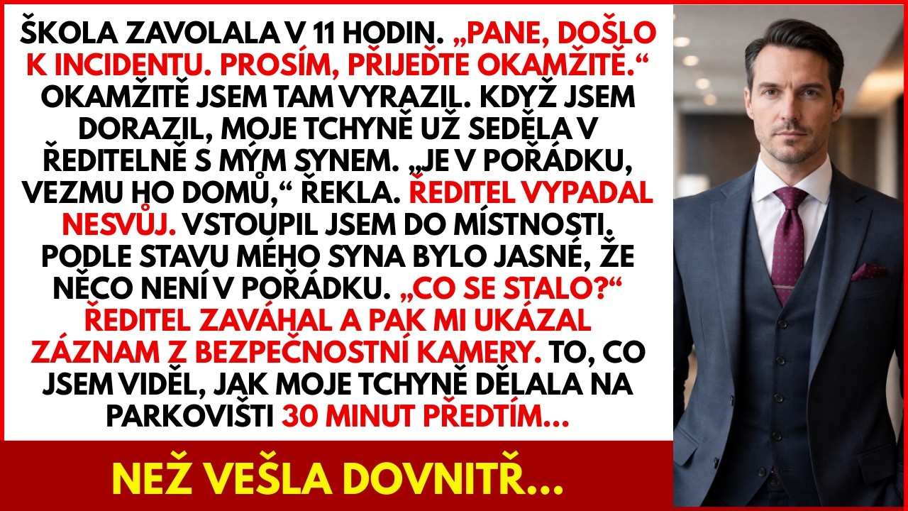 Škola mého syna: „Přijeďte si pro něj, stal se incident“ — moje tchyně už tam byla