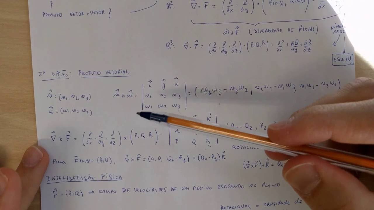Cálculo III - 3.2 - Divergente e Rotacional - Teoria