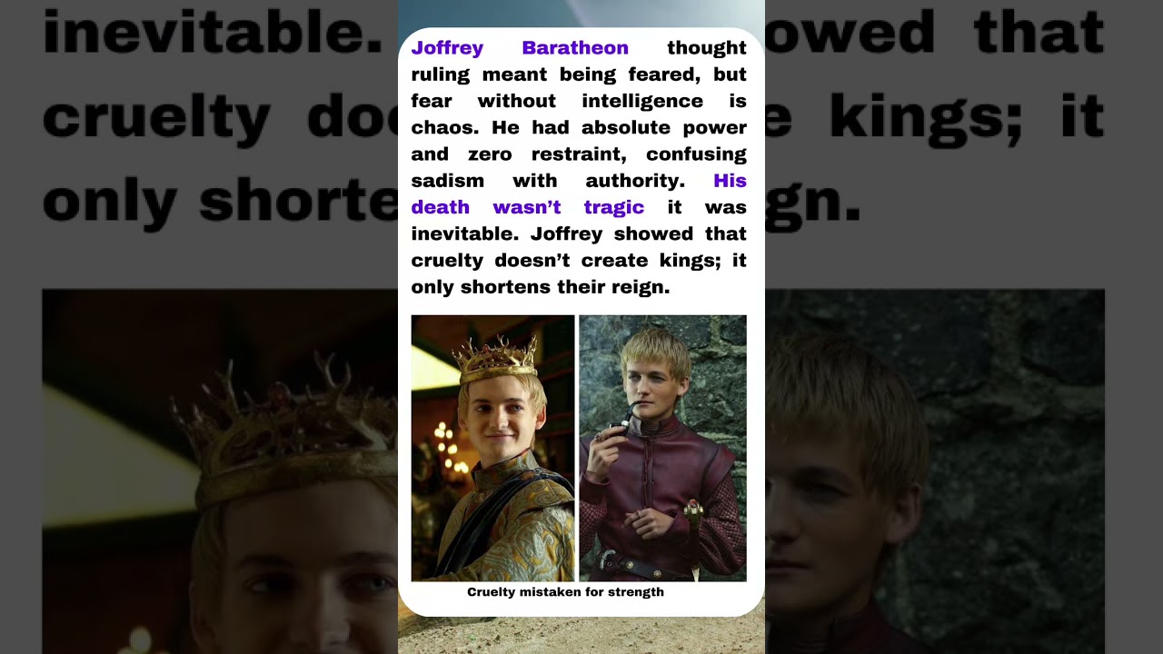 He had absolute power and zero restraint | 