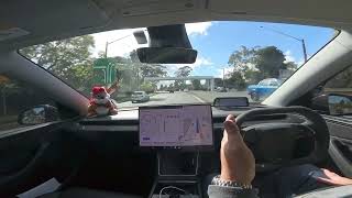 110km/h speed sign testing on fsd v14.3.5 AU