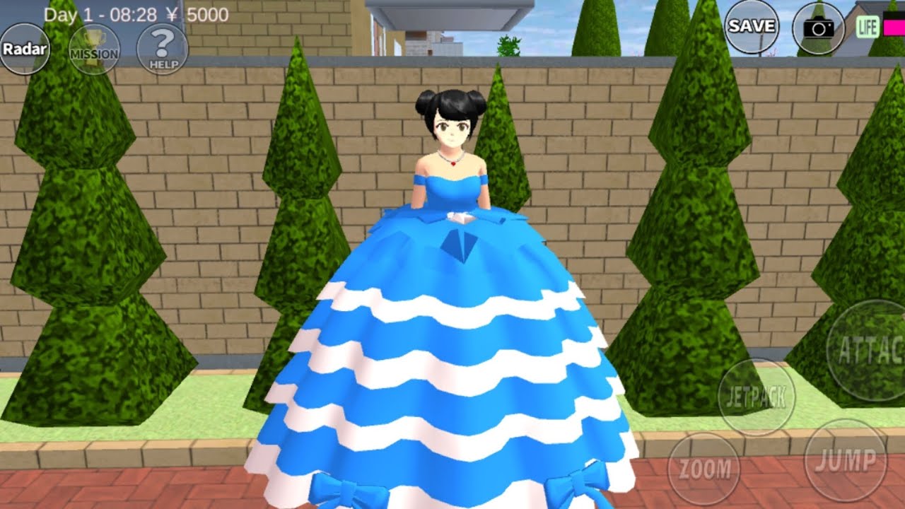 How to make Blue Gown Tutorial | Sakura School Simulator