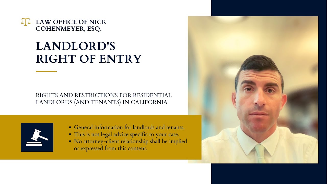 ENTERING THE TENANT’S UNIT RIGHTS AND RESTRICTIONS FOR RESIDENTIAL