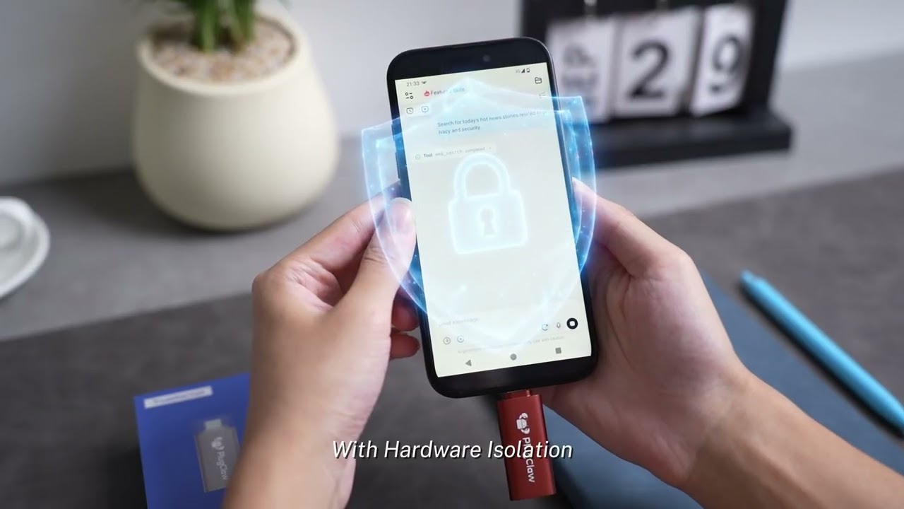 TrustKernel lanza PlugClaw, un ordenador de IA privada del tamaño de un pulgar capaz de realizar tareas.
