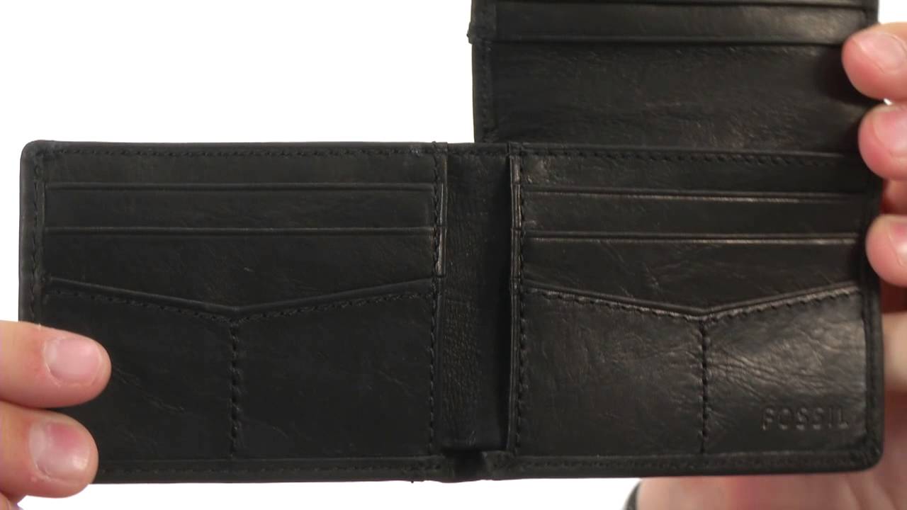 Fossil Men's Derrick Execufold Wallet - Genuine Leather, RFID? Multiple Card Slots, Bill Compartment - View #4